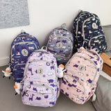 Printing Woman Backpack Schoolbag For Teenage Girls Boys High School BagPack