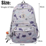 Printing Woman Backpack Schoolbag For Teenage Girls Boys High School BagPack
