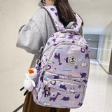 Printing Woman Backpack Schoolbag For Teenage Girls Boys High School BagPack