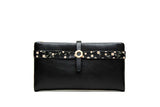 Priti long women's purse Pu small fresh buckle zipper multifunctional
