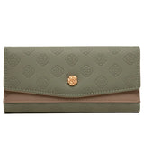 Pritti Women's Long Wallet with Zipper Buckle Embossed Design