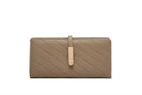 Women's Zipper Wallet with Buckle and Card Slots