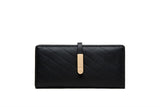 Women's Zipper Wallet with Buckle and Card Slots