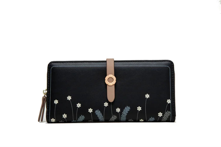 Small Fresh Printing Women's Purse Bag with Buckle