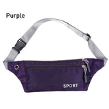 Waterproof Sports Bag Running Zip Pouch Unisex Waistbag