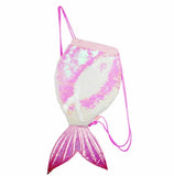 Mermaid Sequin Drawstring Bag Little Girl Backpack Unicorn Sequin Lovely Bag