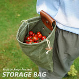 Portable Outdoor Fruit Pack Canvas Folding Bag