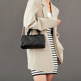Pu Leather Shoulder Bag Small Square Crossbody Handbag