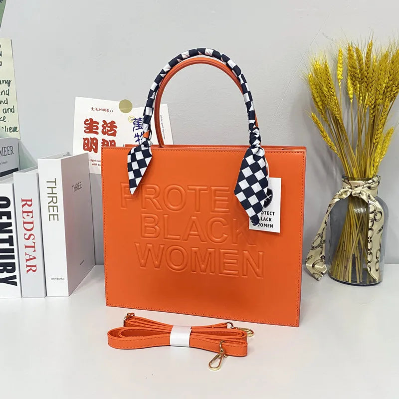 Large Capacity Women Shopper Shoulder Bag Pu Leather Handbag