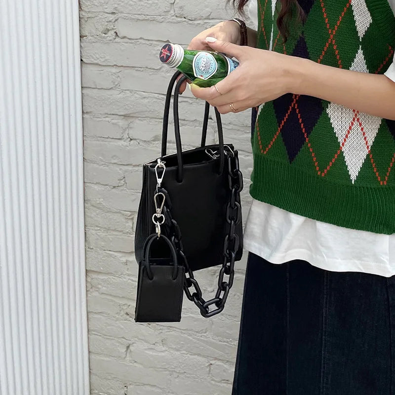 Pitaya Small Square Bag Acrylic Chain Portable Messenger Bags