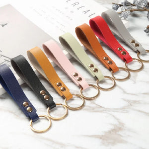 Female Leather Car Key Chain Gift Key Pendant