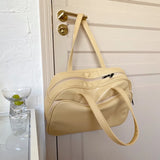 Large Capacity Tote Bag Zipper Shoulder Bag