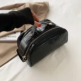 Knitting Weave Clutch Cosmetics Bag Set with Zipper Pocket