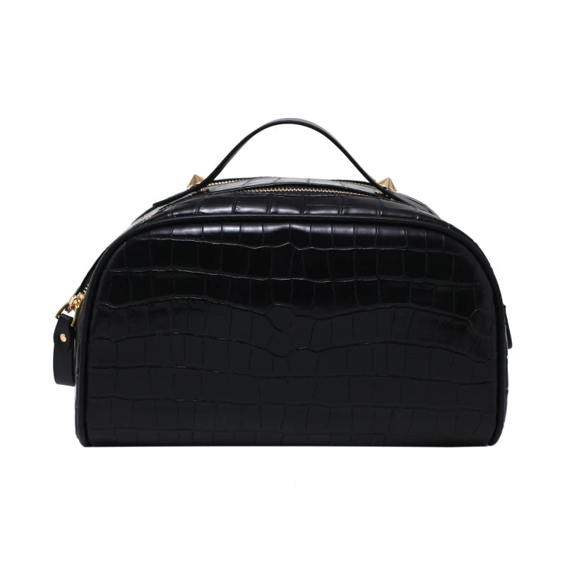 Knitting Weave Clutch Cosmetics Bag Set with Zipper Pocket