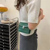 Crocodile Pattern Crossbody Bag for Women Mini Handbag