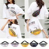 Printed Waist Bag Women Fanny Pack Colorful Girl Bum Messenger Chest Bags