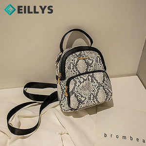 Leopard Print Mini Backpack for Girls Small Shoulder Bag Women Travel Bag