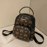 Leopard Print Mini Backpack for Girls Small Shoulder Bag Women Travel Bag