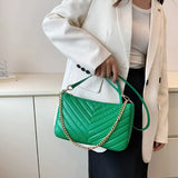 Quilted Crossbody Bag Chain Tote Purse for Women