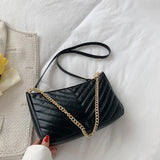 Quilted Crossbody Bag Chain Tote Purse for Women
