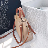 Women's Pu Leather Handbag Fashionable Tote Shoulder Bag