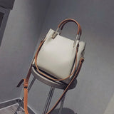 Women's Pu Leather Handbag Fashionable Tote Shoulder Bag