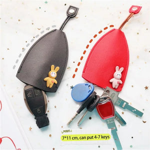 Fruits Cartoon Unisex Key Wallets Pull Type Key Bag