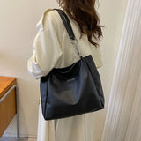 Women's PU Leather Shoulder Bag Large Tote Handbags