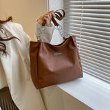 Women's PU Leather Shoulder Bag Large Tote Handbags