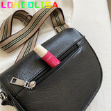 Women's Soft Messenger Bag Wide Shoulder Strap Handbag Crossbody Purse