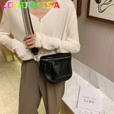 Women's Soft Messenger Bag Wide Shoulder Strap Handbag Crossbody Purse