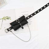 Large Capacity PU Leather Waist Bag Women Crossbody Waist Bags