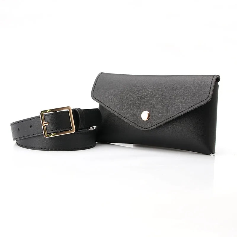 PU Leather Waist Bag Women Crossbody Belt Bag Mobile Phone Small Purse Clutch