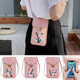 PU Leather Wallets Card Holder Crossbody Bag Phone Purse