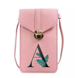 Leaf Letter Pattern Organizer Shoulder Pack