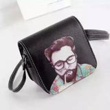 3D Printed Small Shoulder Bag Women Crossbody Flap Messenger Purse