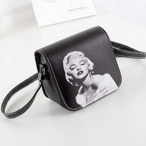 3D Printed Small Shoulder Bag Women Crossbody Flap Messenger Purse