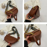 Vintage Saddle Bag Chains Shoulder Bag Crossbody Bags Purses