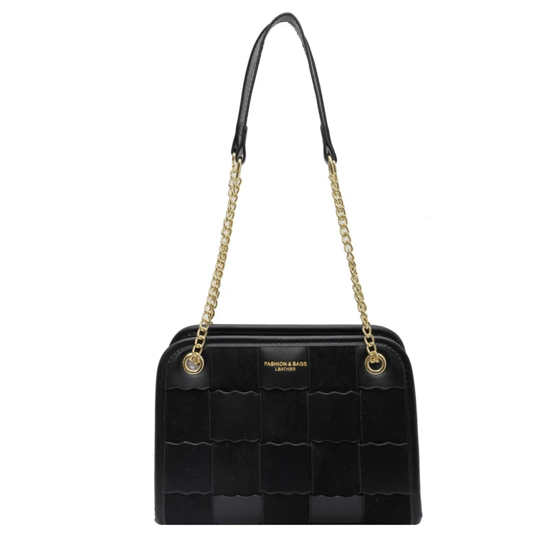 Vintage PU Leather Shoulder Bag for Women, Small Handbag Messenger Purse