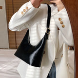 Pu Leather women Axillary bags ladies handbag female hobos Shoulder bag