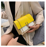 Pu Mini Square Bag Women Bags Chain Shoulder Bag Messenger Bag