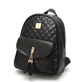 Women's Pu Travel Set Bag Backpack with Clutch Bags