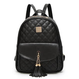 Women's Pu Travel Set Bag Backpack with Clutch Bags
