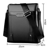 Men's Crossbody Bag Zipper Small Briefcase Business Shoulder Bag