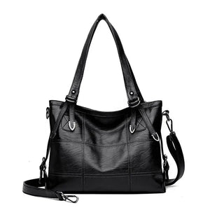 Soft PU Leather Women Handbag Shoulder Crossbody Top-handle Bag