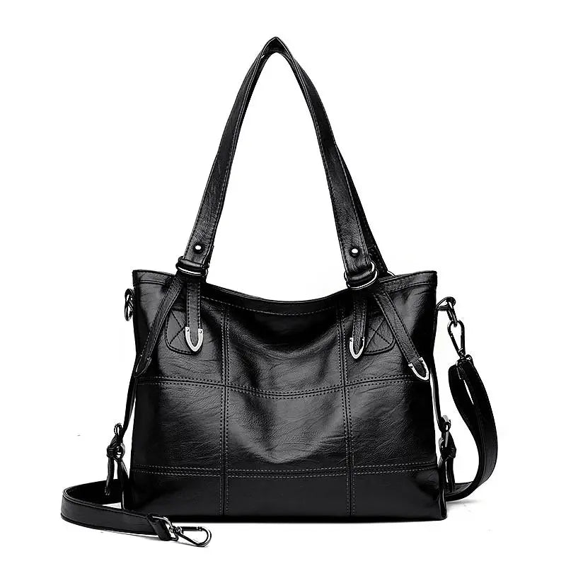 Soft PU Leather Women Handbag Shoulder Crossbody Top-handle Bag