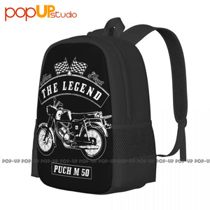 Puch M 50 Motorcycle Bike Classic Cars Backpack Large Capacity Gym Foldable