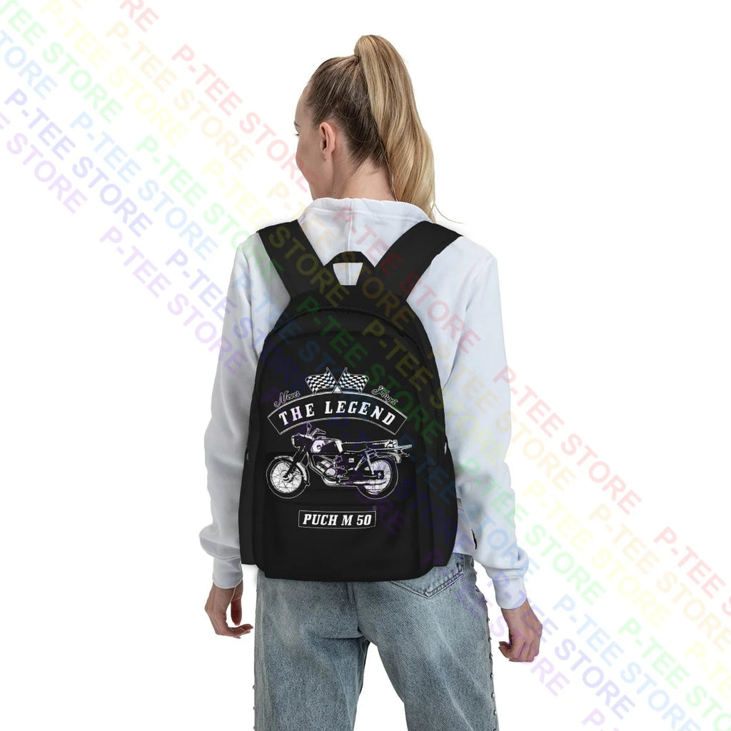 Puch M 50 Vintage Art Print Large Capacity Backpack