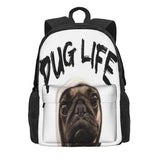 Pug Life Backpacks Men's & Women's Unisex Eco-Friendly Bag