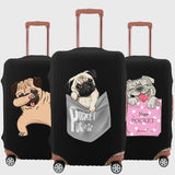 Pug Luggage Cover for 18-32 Inch Travel, Thicker & Dust-proof